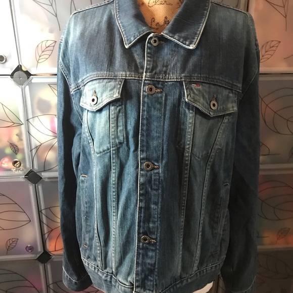 Tommy Hilfiger Blue Denim’s, Long Sleeve, Large Men’s Jacket Vintage - Picture 11 of 13